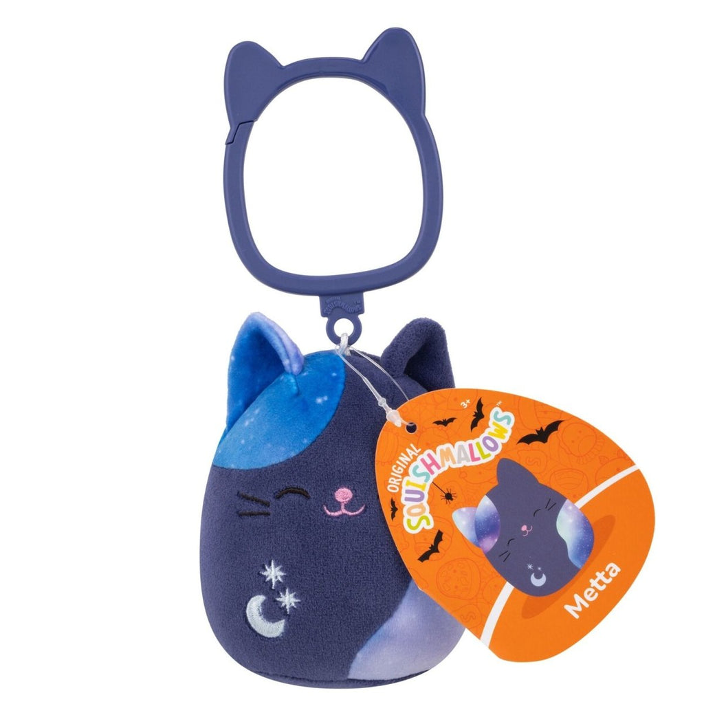 Squishmallows Halloween Metta the Cat 3.5&quot; Clip - On Plush - Inspire Newquay