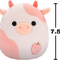 Squishmallows Lilaz the Peach Cow 7.5" Plush - Inspire Newquay