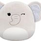 Squishmallows Original 7.5 Inch - Cherish the Winking Grey Elephant - Inspire Newquay