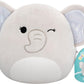 Squishmallows Original 7.5 Inch - Cherish the Winking Grey Elephant - Inspire Newquay