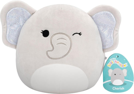 Squishmallows Original 7.5 Inch - Cherish the Winking Grey Elephant - Inspire Newquay