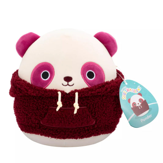 Squishmallows: Ponder the Panda (with Woolly Hoodie) - 7.5" Plush - Inspire Newquay