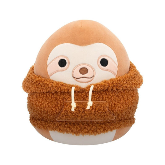 Squishmallows Sherman the Sloth in Sherpa Hoodie 7.5" Plush - Inspire Newquay