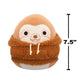 Squishmallows Sherman the Sloth in Sherpa Hoodie 7.5" Plush - Inspire Newquay