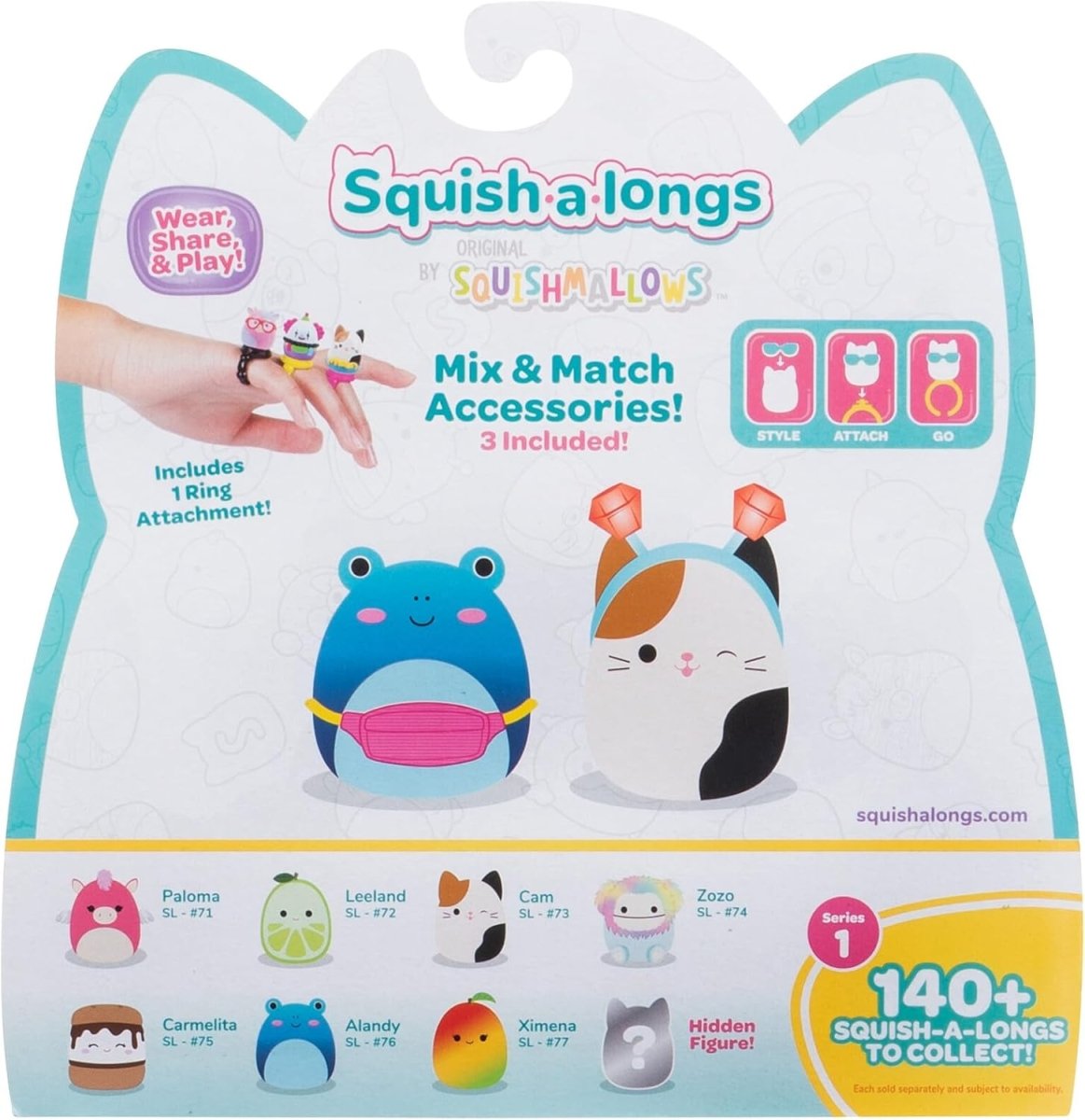 Squishmallows: Squish - a - longs (Style 2) 8 Pack Series 1 - Inspire Newquay
