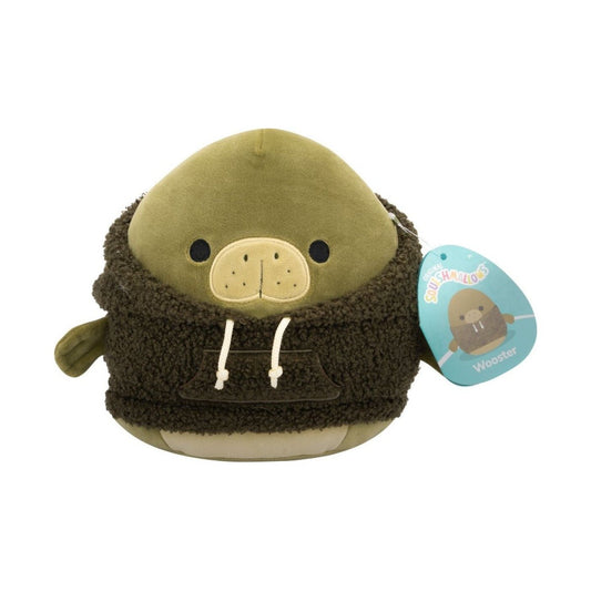 Squishmallows Wooster the Manatee in Sherpa Hoodie 7.5 inch Plush - Inspire Newquay