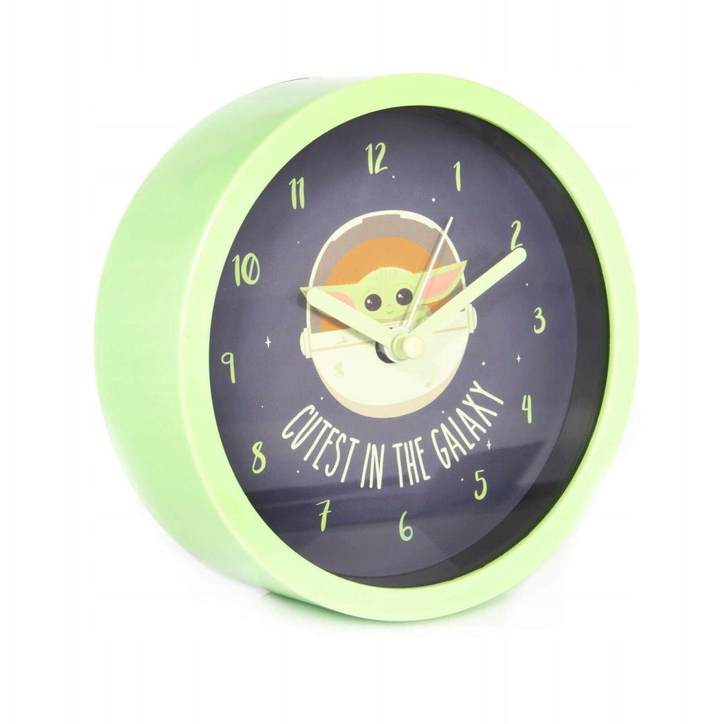 Star Wars: The Mandalorian (Cutest In The Galaxy) 12cm Diameter Desk Clock - Inspire Newquay