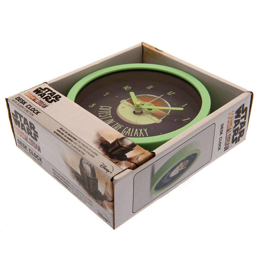 Star Wars: The Mandalorian (Cutest In The Galaxy) 12cm Diameter Desk Clock - Inspire Newquay