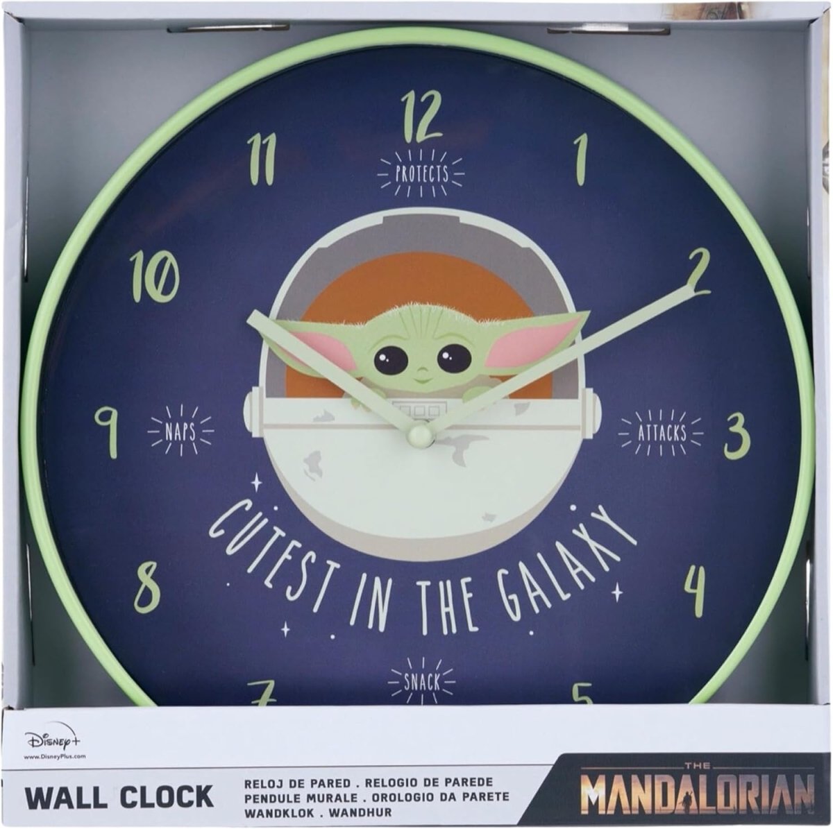 Star Wars: The Mandalorian (Cutest In The Galaxy) Clock - Inspire Newquay