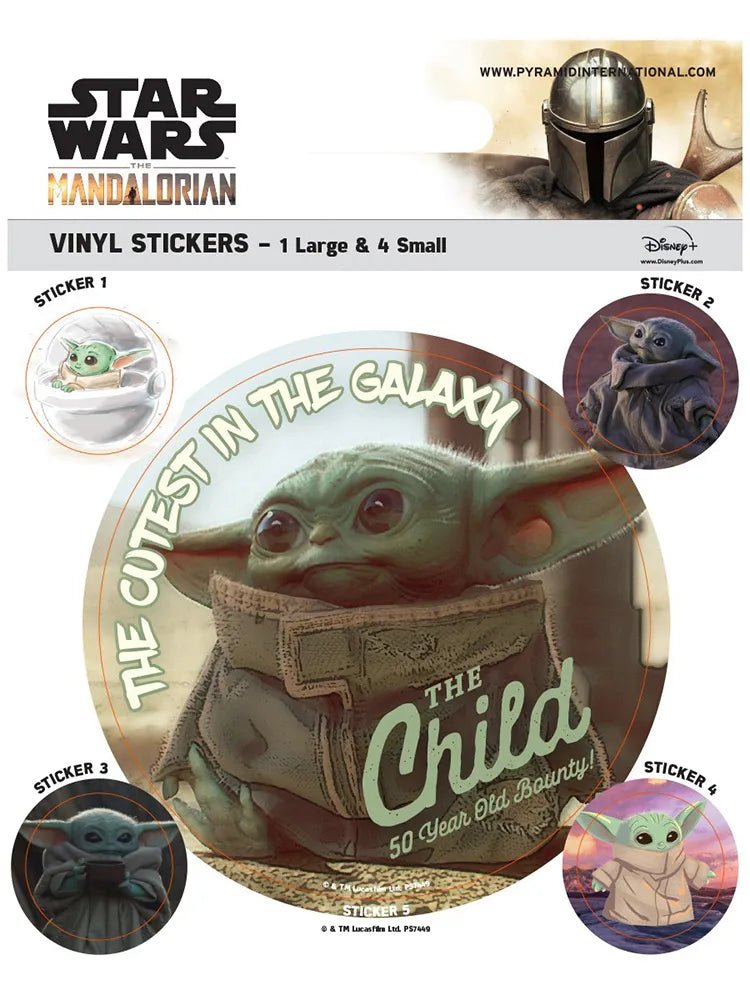 Star Wars: The Mandalorian: Vinyl Stickers: The Child - Inspire Newquay