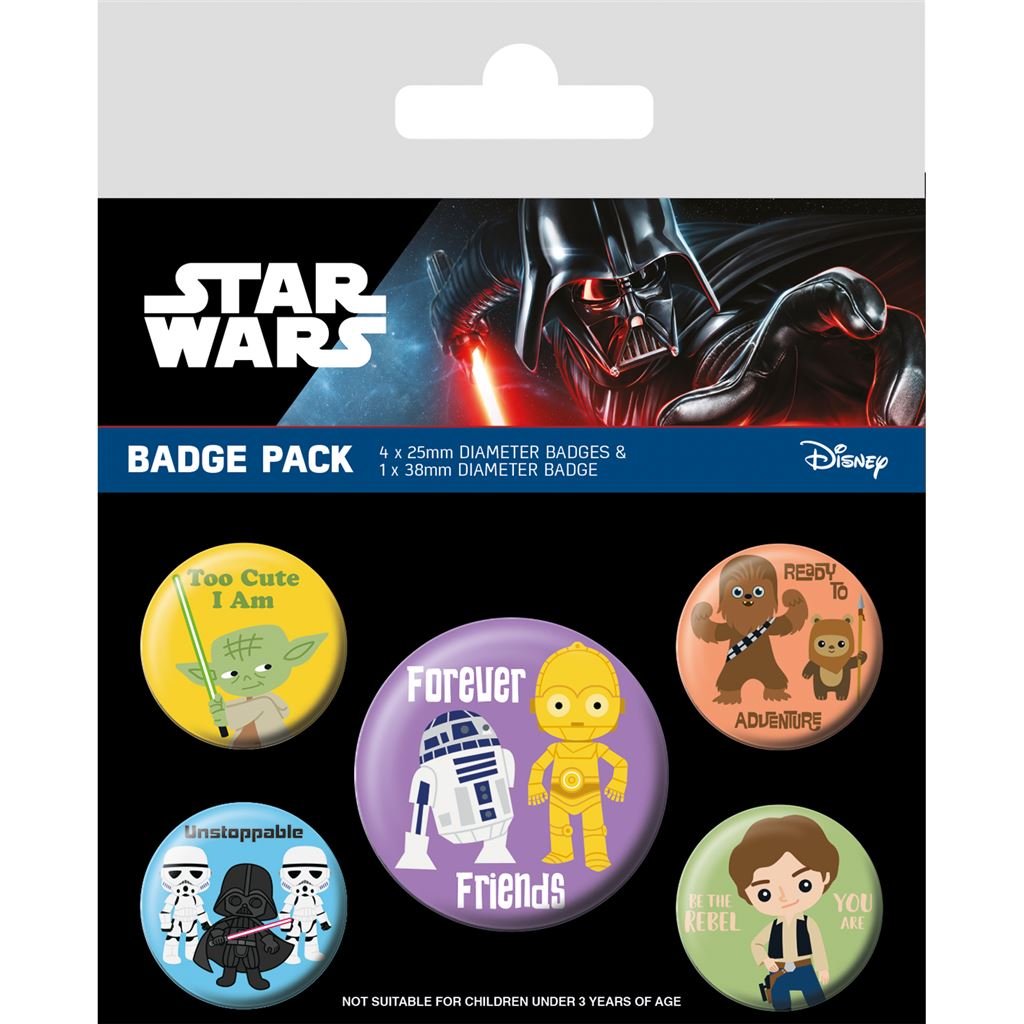 Stars Wars (Chibi) Badge Pack - Inspire Newquay