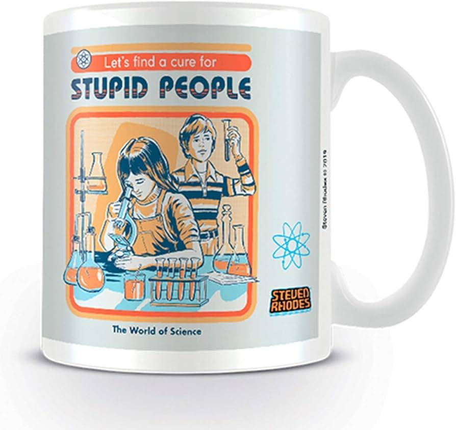 Steven Rhodes (Let's Find A Cure For Stupid People) Coffee Mug - Inspire Newquay