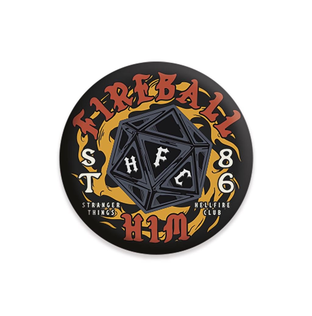 Stranger Things 4 (Fireball Him) Badge - Inspire Newquay