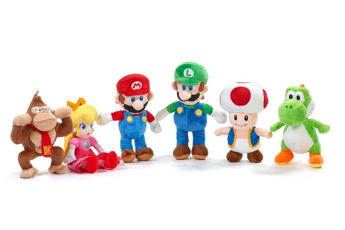 Super Mario 36cm Soft Toy (Styles Vary) (1 Random Supplied) - Inspire Newquay