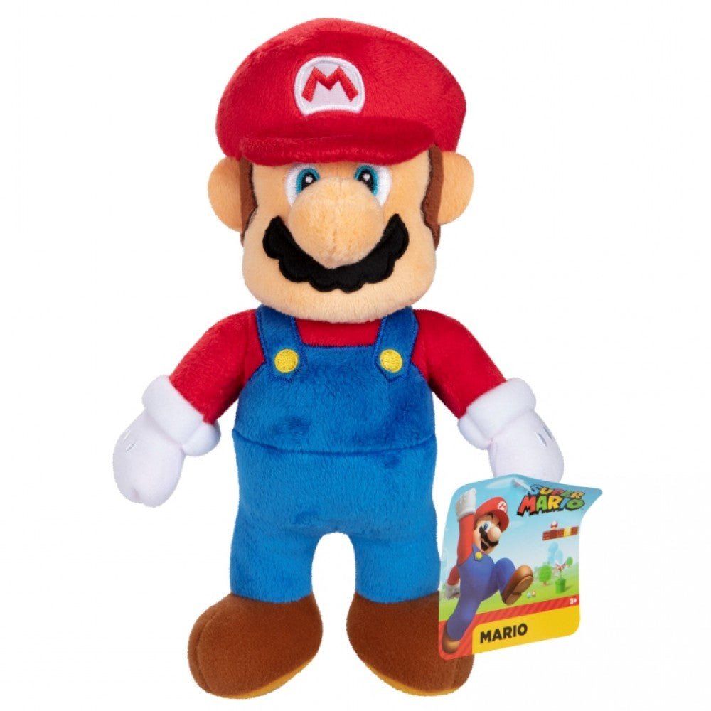 Super Mario 9" Plush Assorted - One Supplied at RANDOM - Inspire Newquay