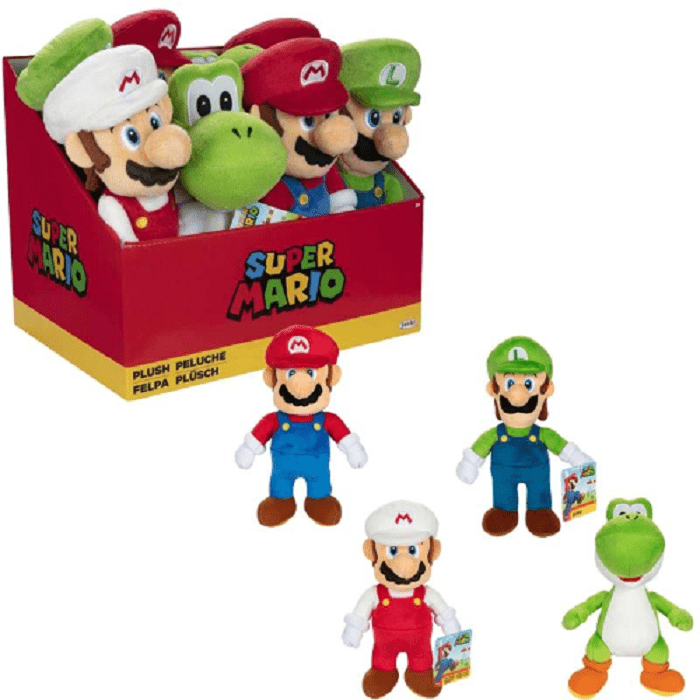Super Mario 9" Plush Assorted - One Supplied at RANDOM - Inspire Newquay