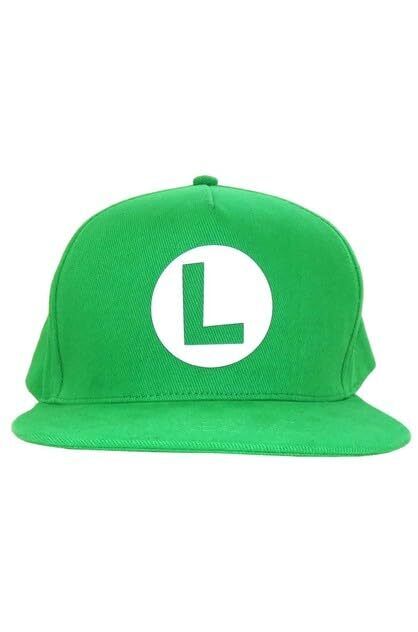 Super Mario - Badge Luigi Unisex Green Baseball Cap One Size - Inspire Newquay