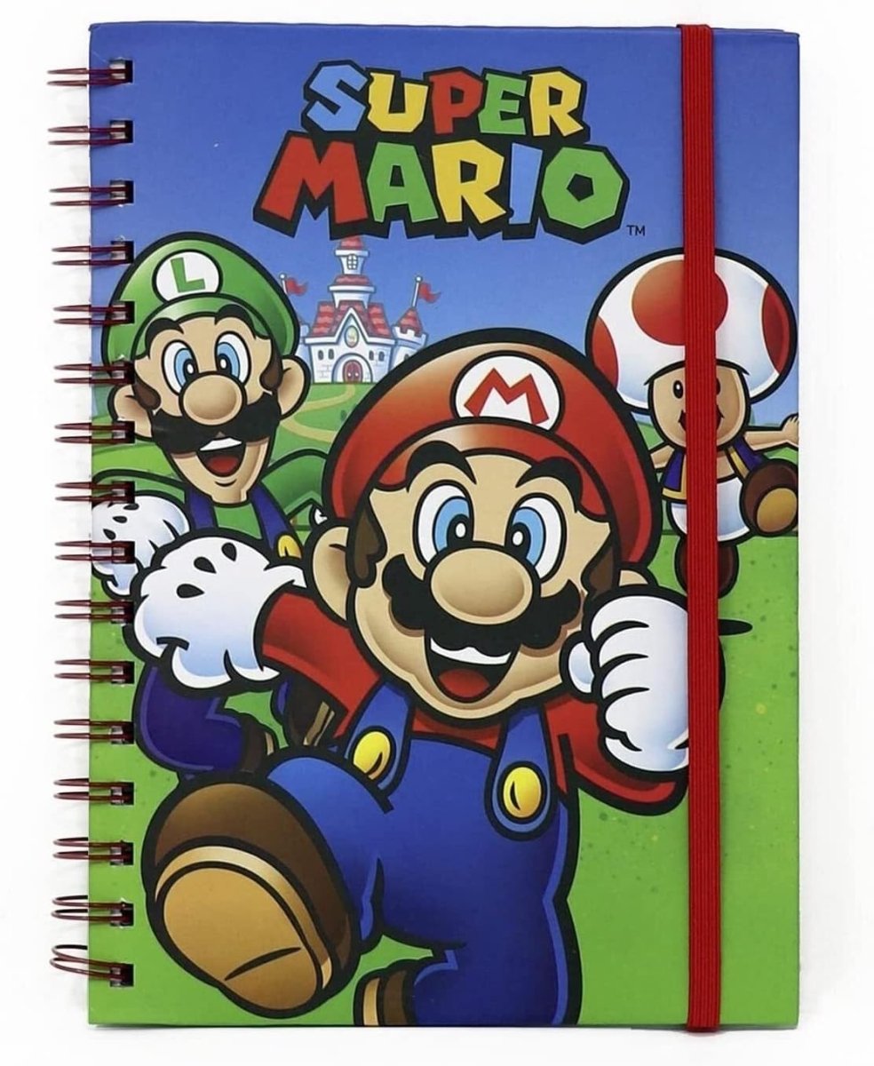 Super Mario Bumper Gift Set (Mug, Coaster, Keychain & Notebook) - Inspire Newquay