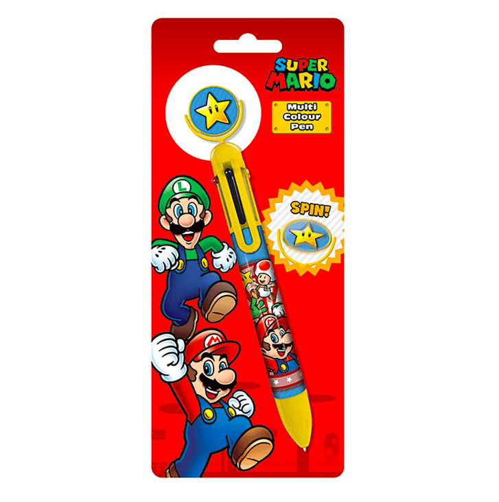 Super Mario (Burst) Multicolour Pen - Inspire Newquay