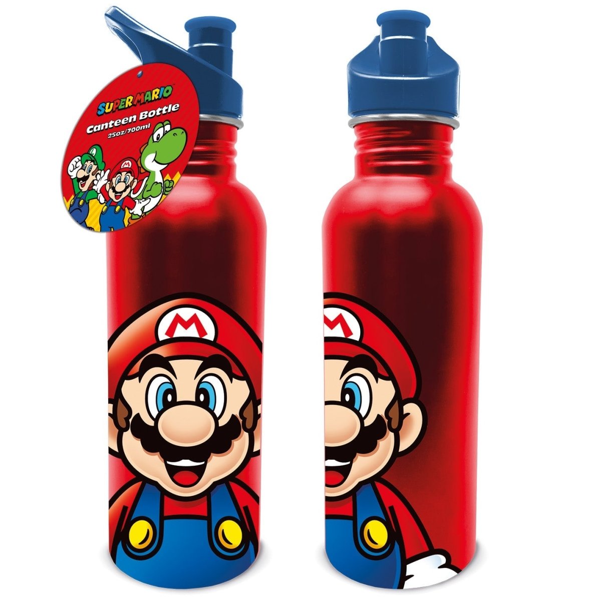 Super Mario (Mario) Metal 25Oz/700ml Metal Canteen Drinks Bottle - Inspire Newquay