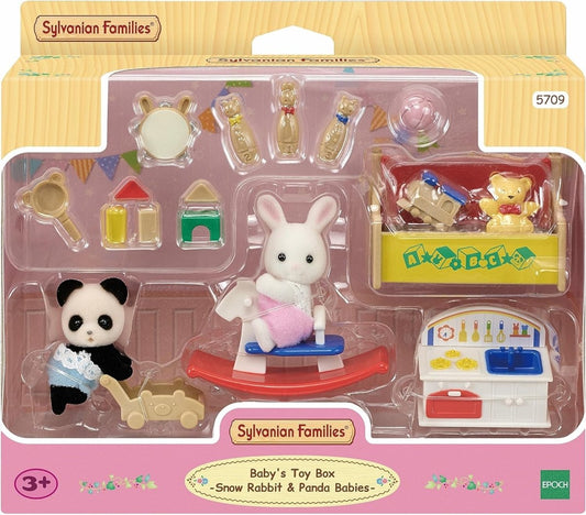 Sylvanian Families Baby's Toy Box - Snow Rabbit & Panda Babies - Inspire Newquay