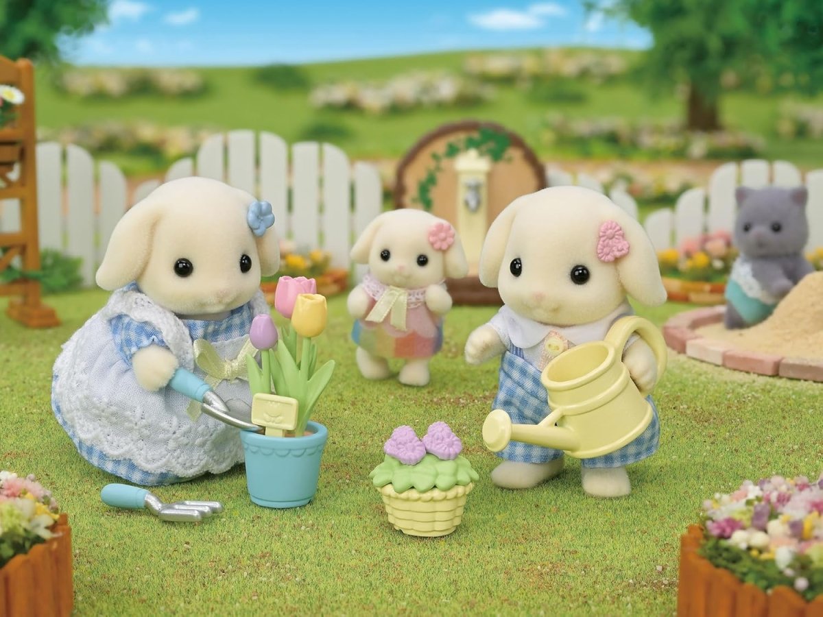 Sylvanian Families - Blossom Gardening Set - Flora Rabbit Sister & Brother - Inspire Newquay