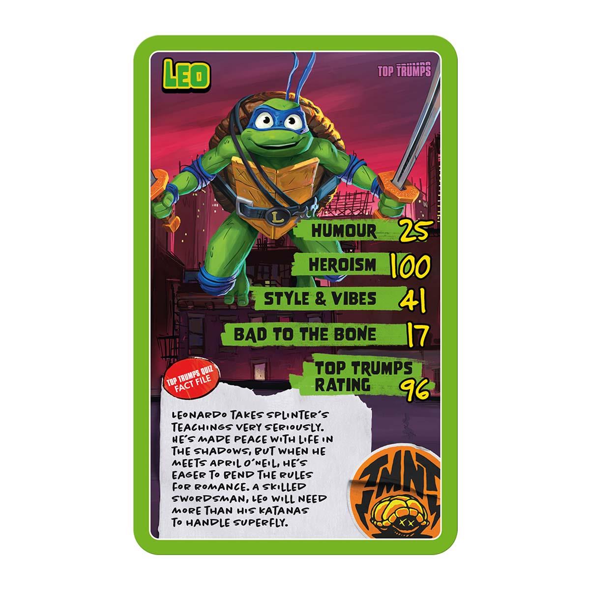 Teenage Mutant Ninja Turtles Top Trumps Card Game - Inspire Newquay