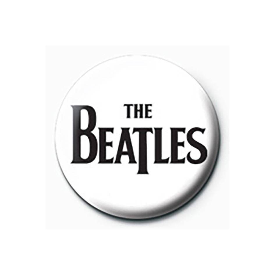 The Beatles (Black Logo) 25mm Badge - Inspire Newquay