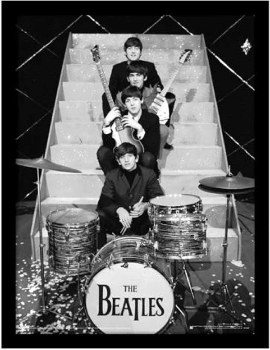 The Beatles Poster in Frame (Photoshoot Design) Framed Print - Inspire Newquay
