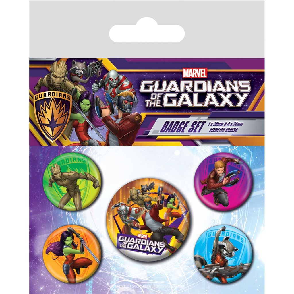 The Guardians Of The Galaxy (Characters) Badge Pack - Inspire Newquay