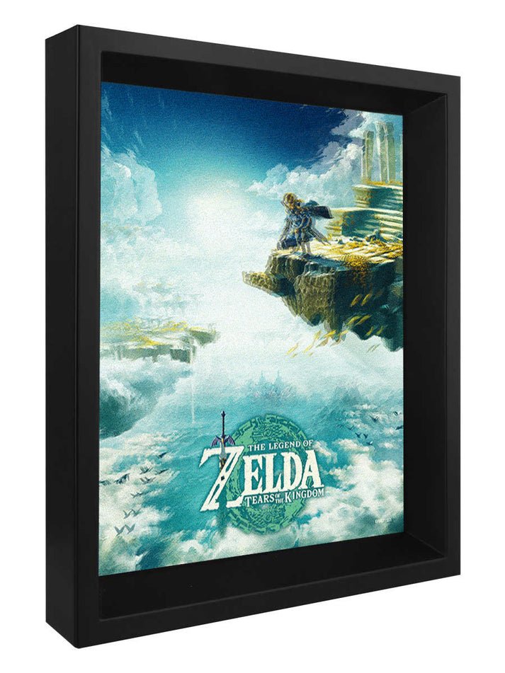 The Legend Of Zelda: Tears Of The Kingdom (Hyrule Skies) 3D Lenticular (Framed) - Inspire Newquay