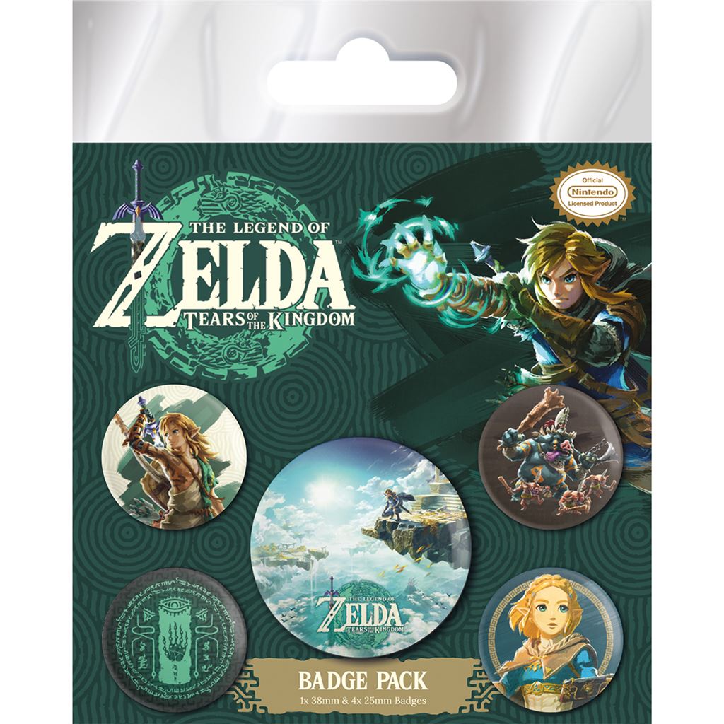 The Legend Of Zelda: Tears Of The Kingdom (Hyrule Skies) Badge Pack - Inspire Newquay