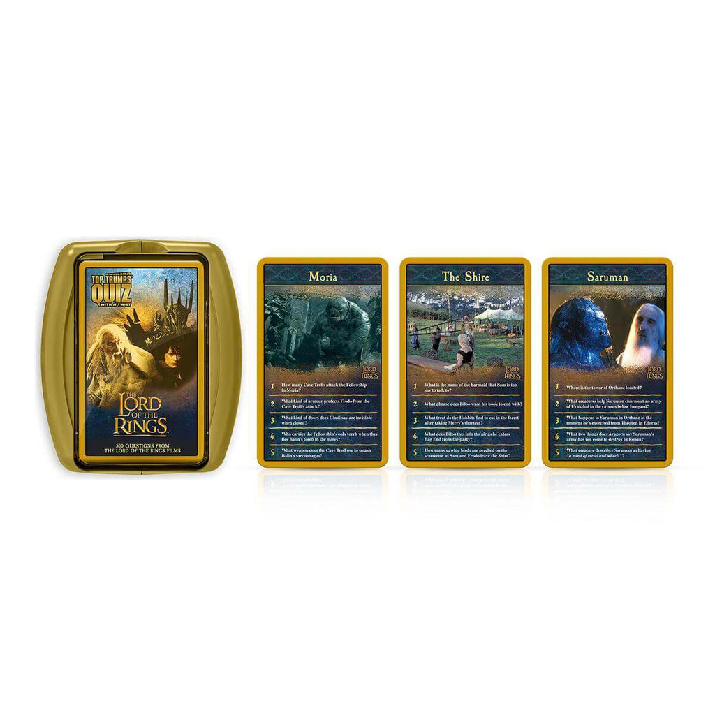 The Lord of the Rings Top Trumps Quiz Game Card Game - Inspire Newquay