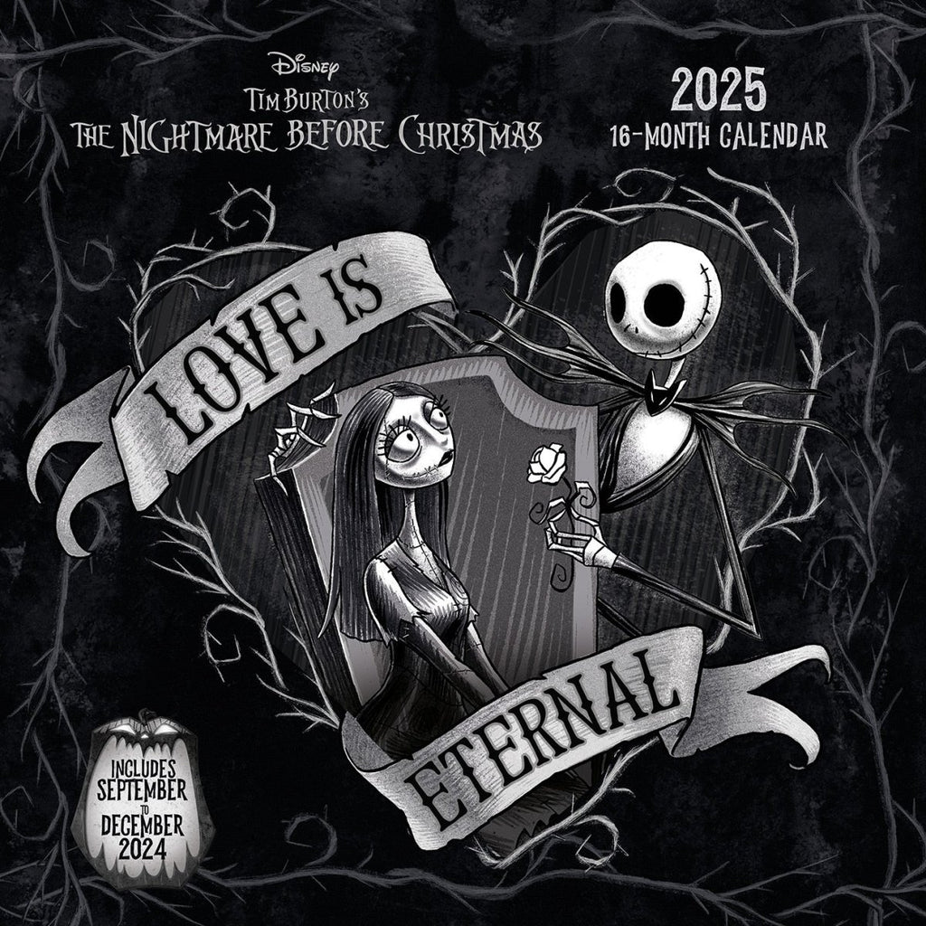 The Nightmare Before Christmas 2025 30X30 Square Calendar - Inspire Newquay