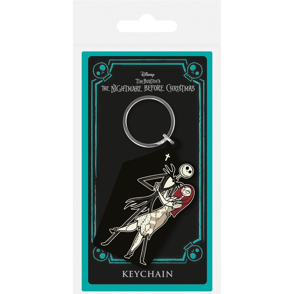 The Nightmare Before Christmas (Jack & Sally Coffin) Pvc Keychain - Inspire Newquay