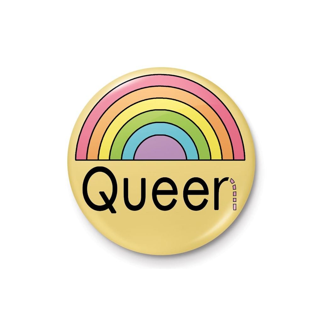 The Peach Fuzz (Queer Queen) Badge - Inspire Newquay