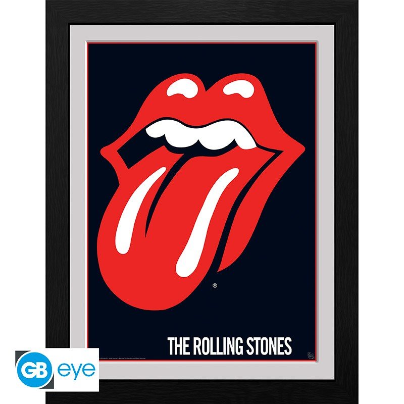 THE ROLLING STONES - Framed print "Lips" (30x40) - Inspire Newquay