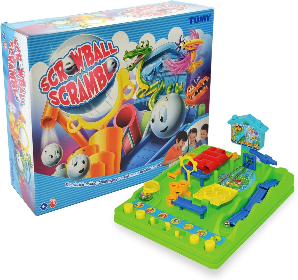 TOMY Screwball Scramble Classic Retro Children's Preschool Action Board Game - Inspire Newquay