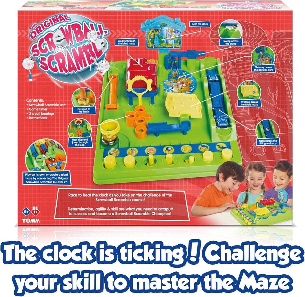 TOMY Screwball Scramble Classic Retro Children's Preschool Action Board Game - Inspire Newquay