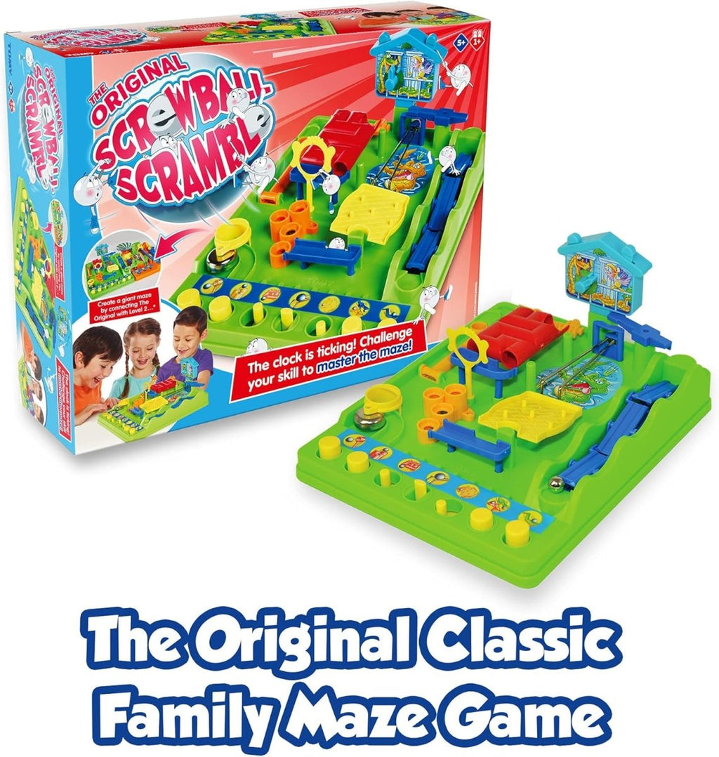 TOMY Screwball Scramble Classic Retro Children's Preschool Action Board Game - Inspire Newquay