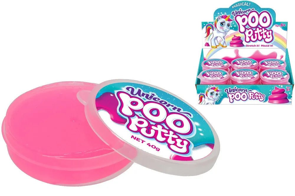 Unicorn Poo Pink Glitter Slime Putty - Inspire Newquay