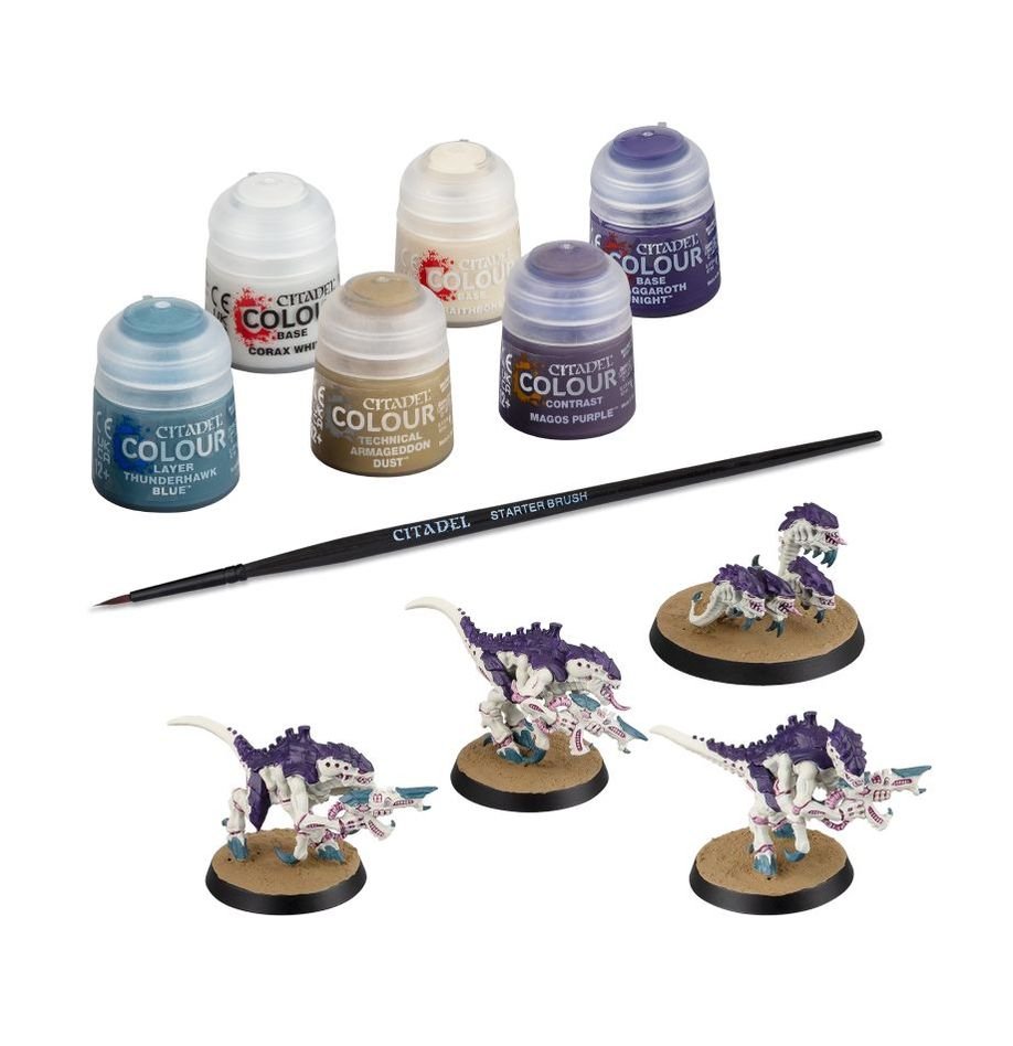 Warhammer 40K: Tyranids: Termagants and Ripper Swarm + Paints Set - Inspire Newquay