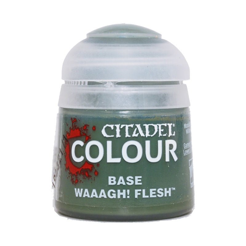 Warhammer Citadel Colour Base Waaagh! Flesh 12ml - Inspire Newquay