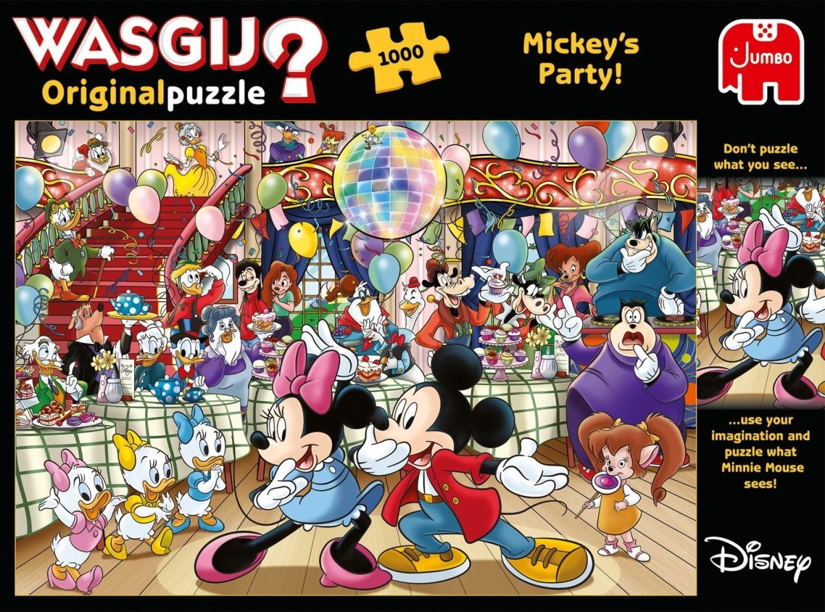 Wasgij - Original Disney Mickey's Party! - 1000 Piece Jigsaw Puzzle - Inspire Newquay