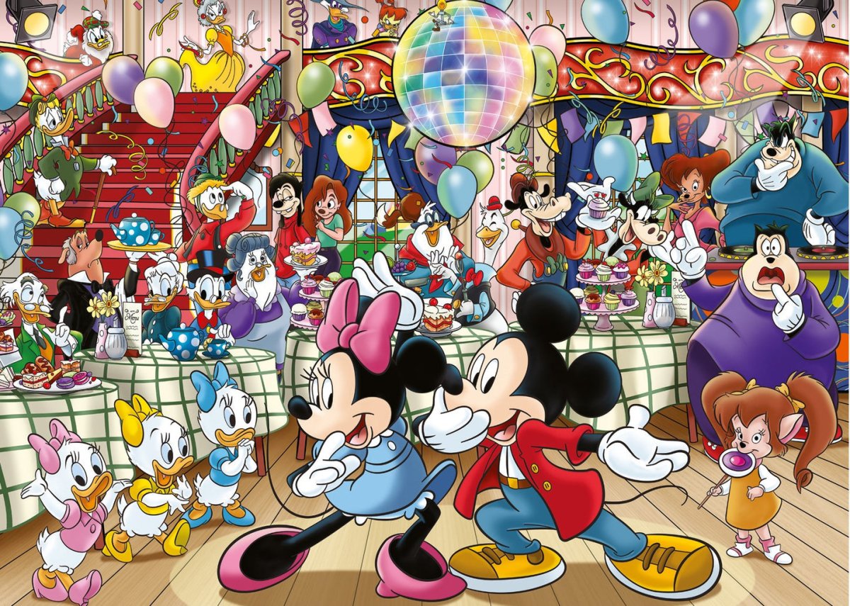 Wasgij - Original Disney Mickey's Party! - 1000 Piece Jigsaw Puzzle - Inspire Newquay