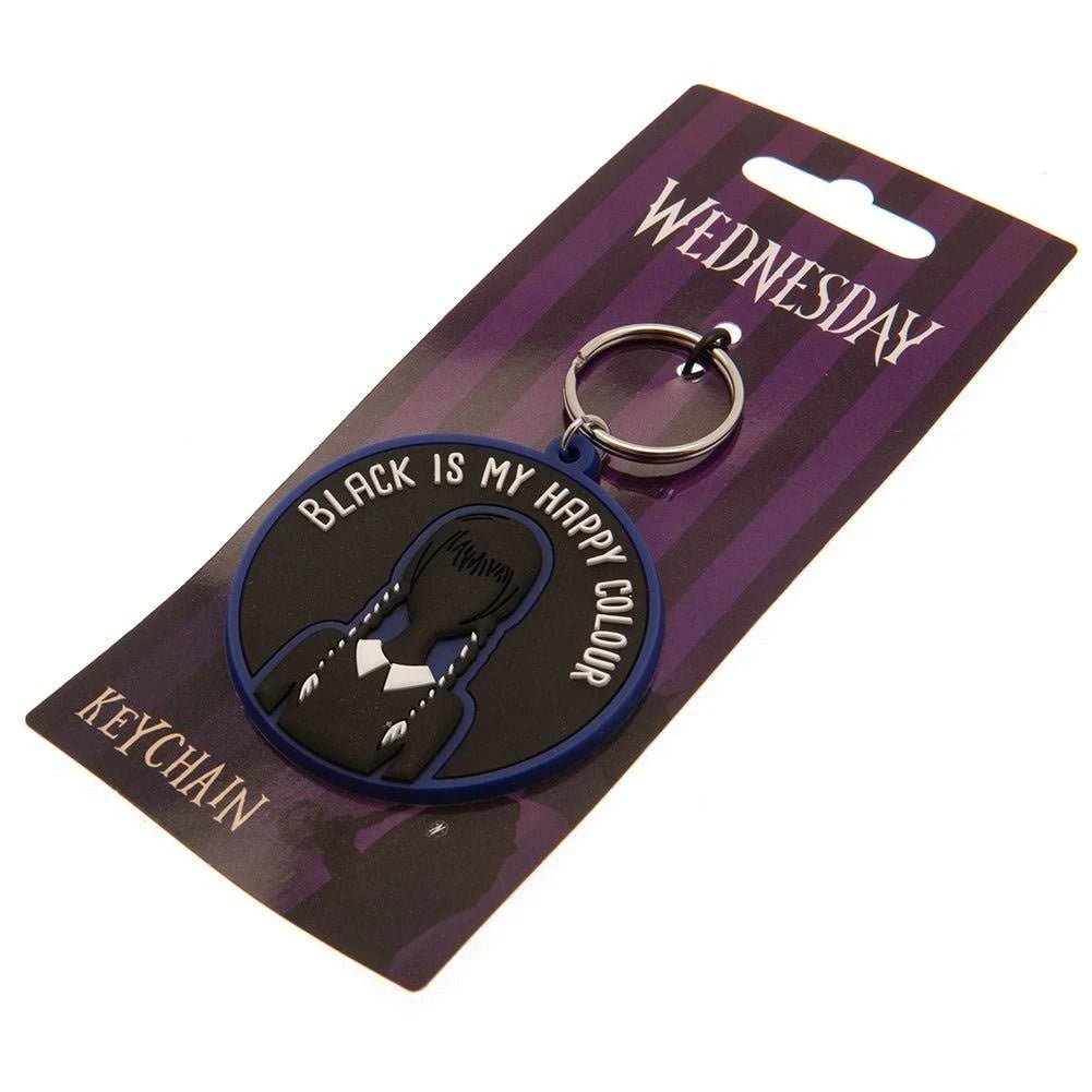 Wednesday (Happy Colour) Rubber Keychain - Inspire Newquay