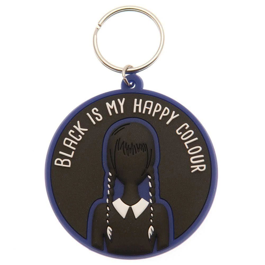 Wednesday (Happy Colour) Rubber Keychain - Inspire Newquay
