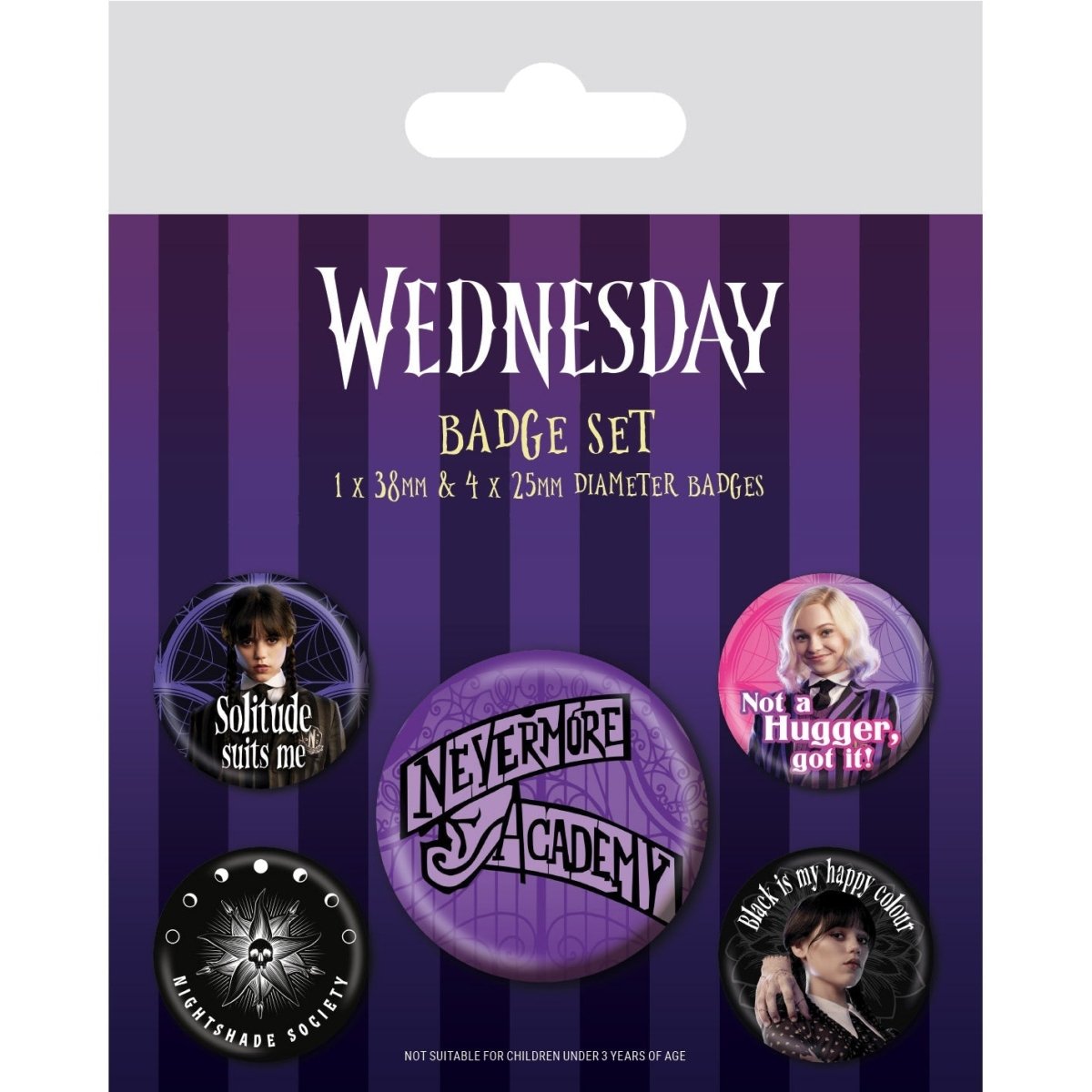 Wednesday (Nevermore) Badge Pack - Inspire Newquay