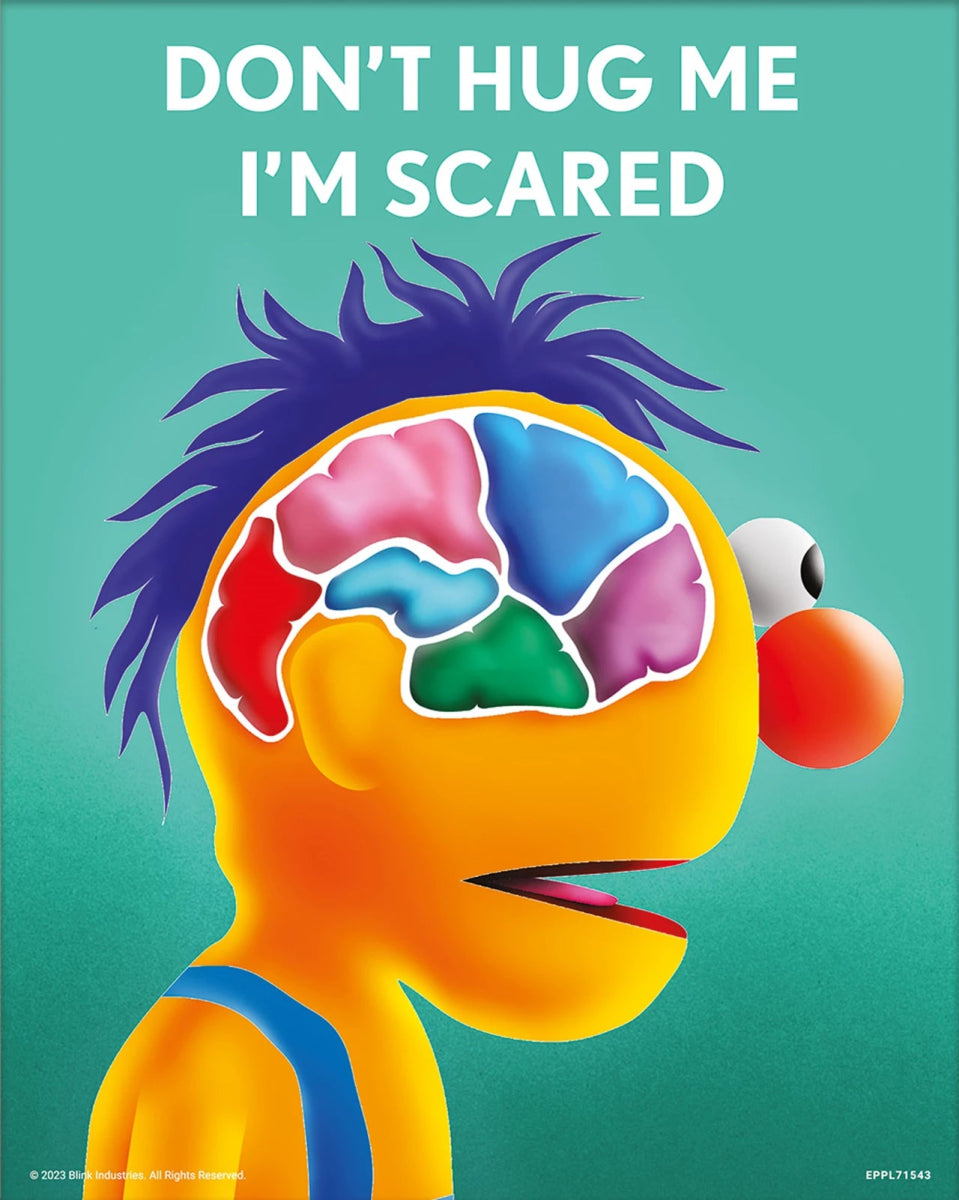 What's On Your Mind Don't Hug Me I'm Scared 3D Lenticular Poster - Inspire Newquay