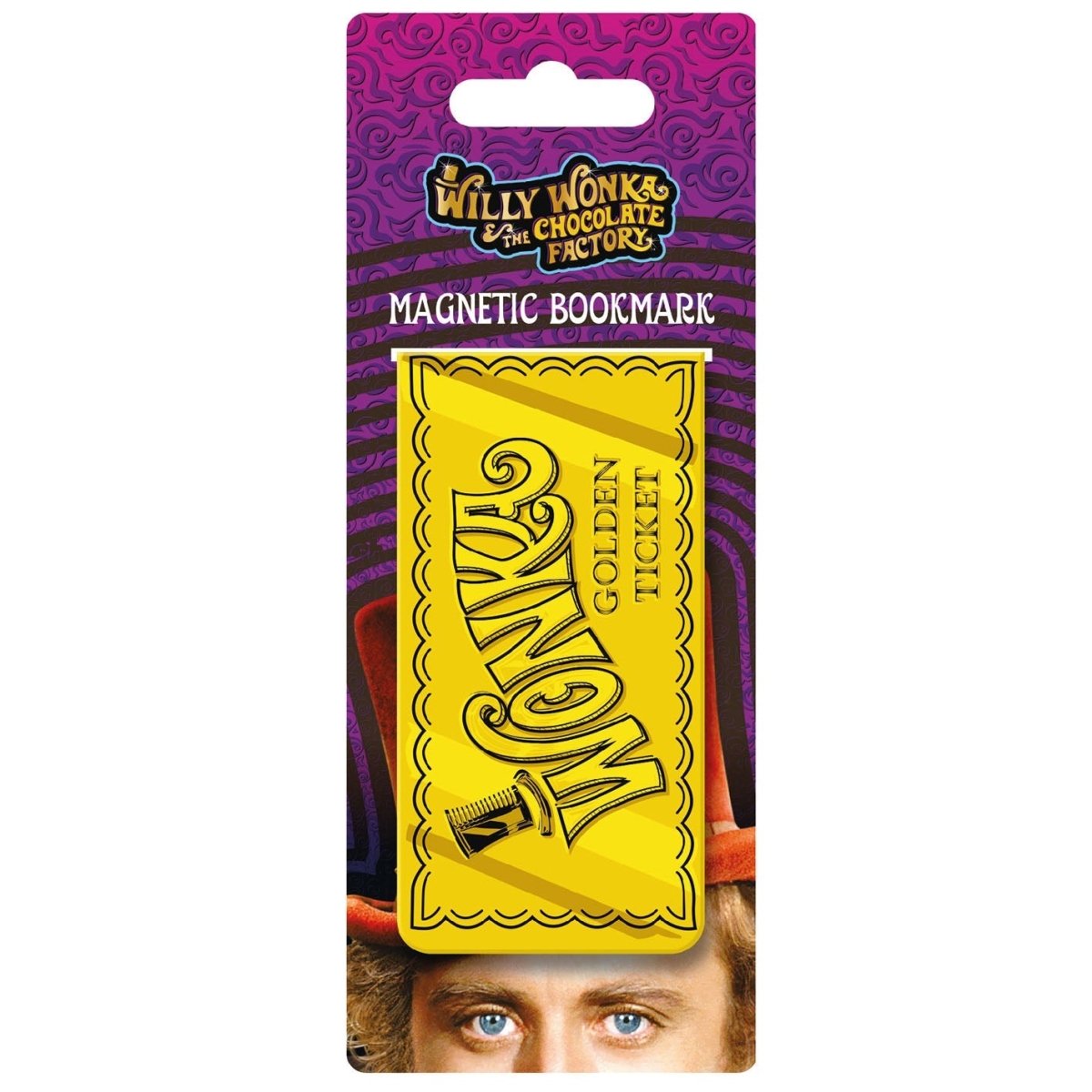 Willy Wonka & The Chocolate Factory (Golden Ticket) Magnetic Bookmark - Inspire Newquay